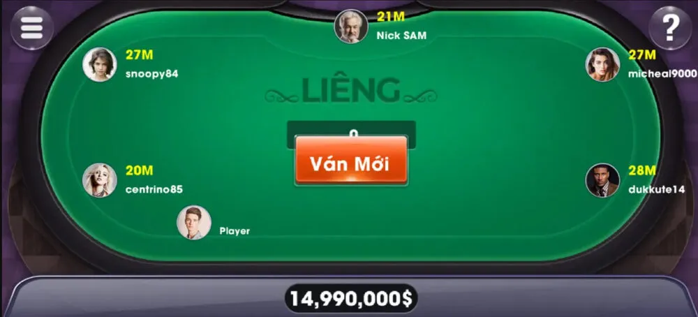 Các hành động tố bài cơ bản trong một ván đấu thực tế.